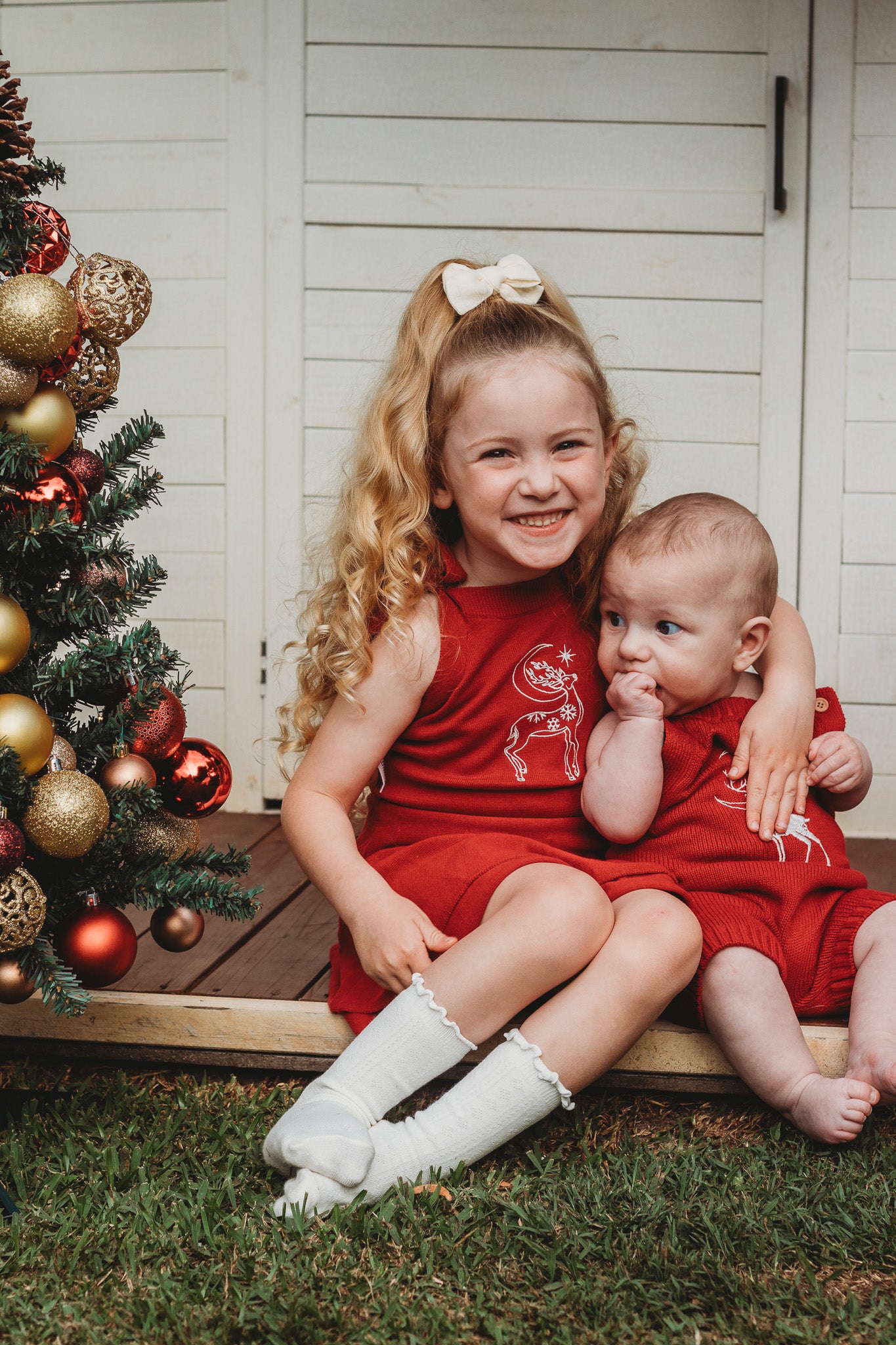 Tinsel Dress | Christmas Red