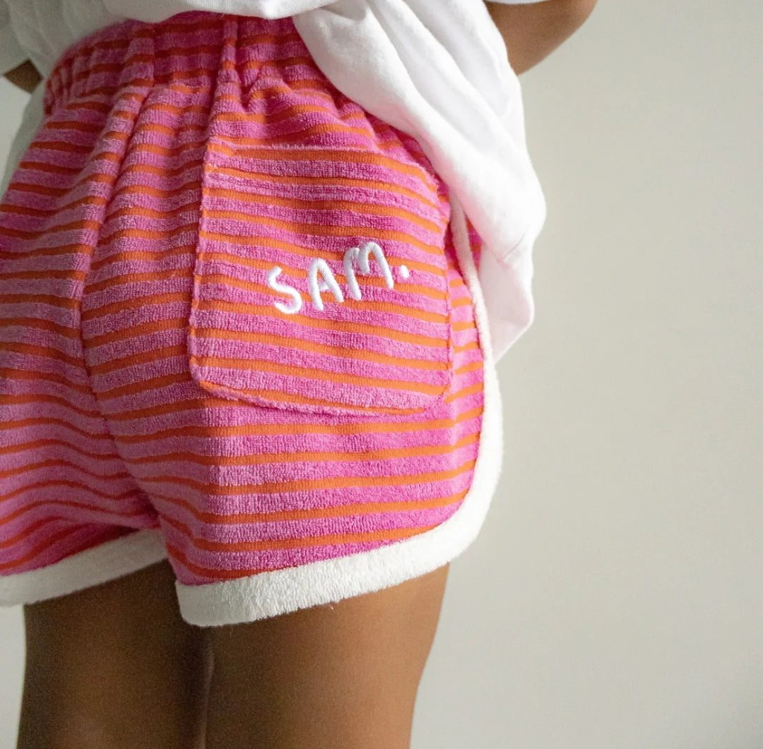 Terry Stripe Shorts