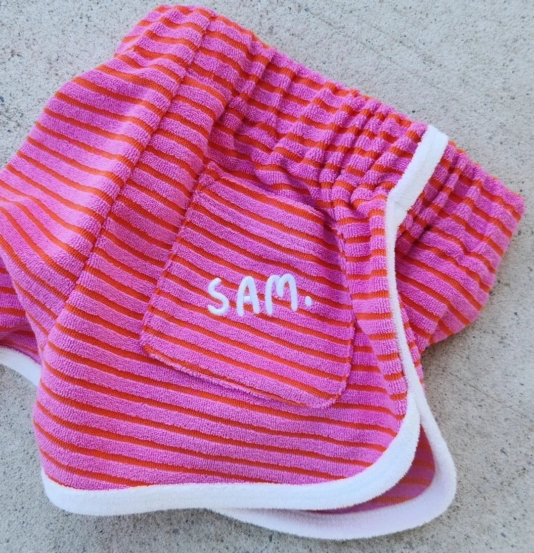 Terry Stripe Shorts